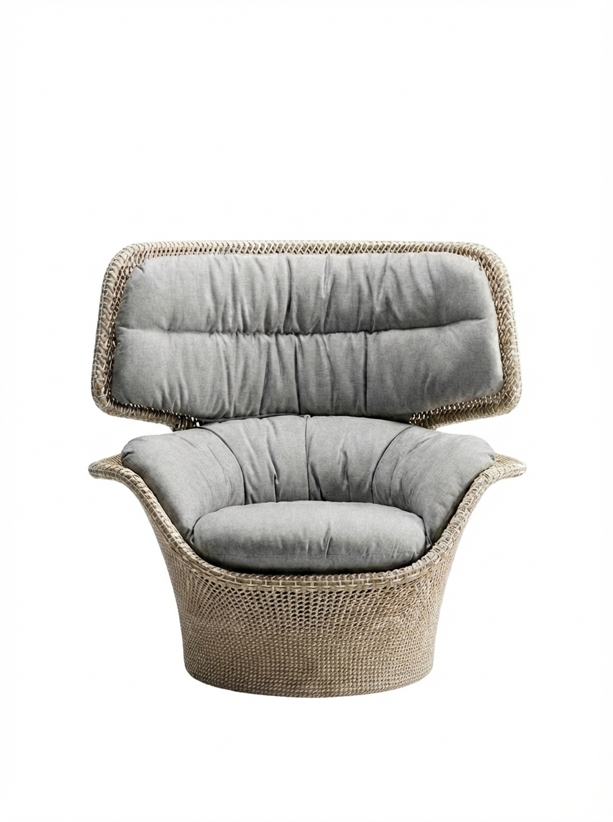 DEDON SEASHELL GRAND Hochlehner inkl. Sitz- und Rückenkissen || Ausstellung 